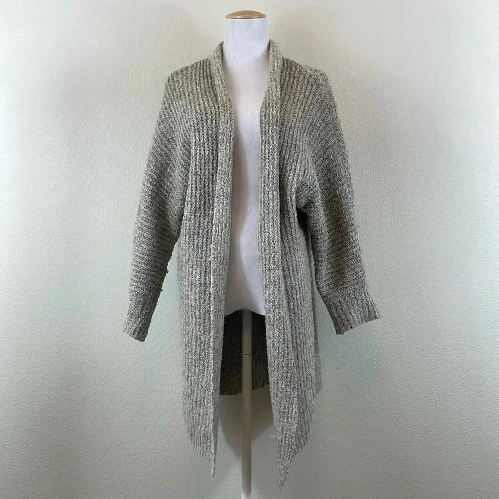 William Rast gray/brown open front‎ duster size small
